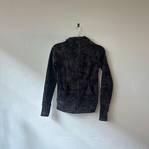 Lululemon Black Camo Zip-Up Hoodie